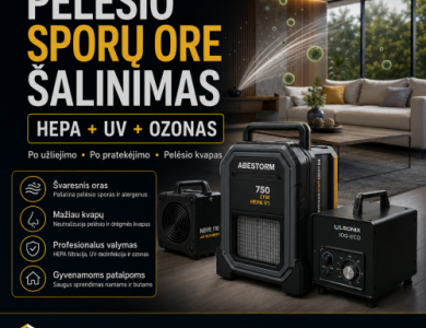 PELĖSIO SPORŲ ORE ŠALINIMAS